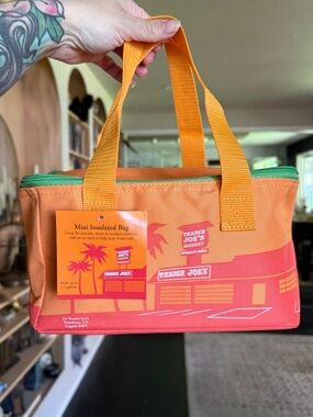 NWT Trader Joe's ORANGE Insulated Lunch mini Tote